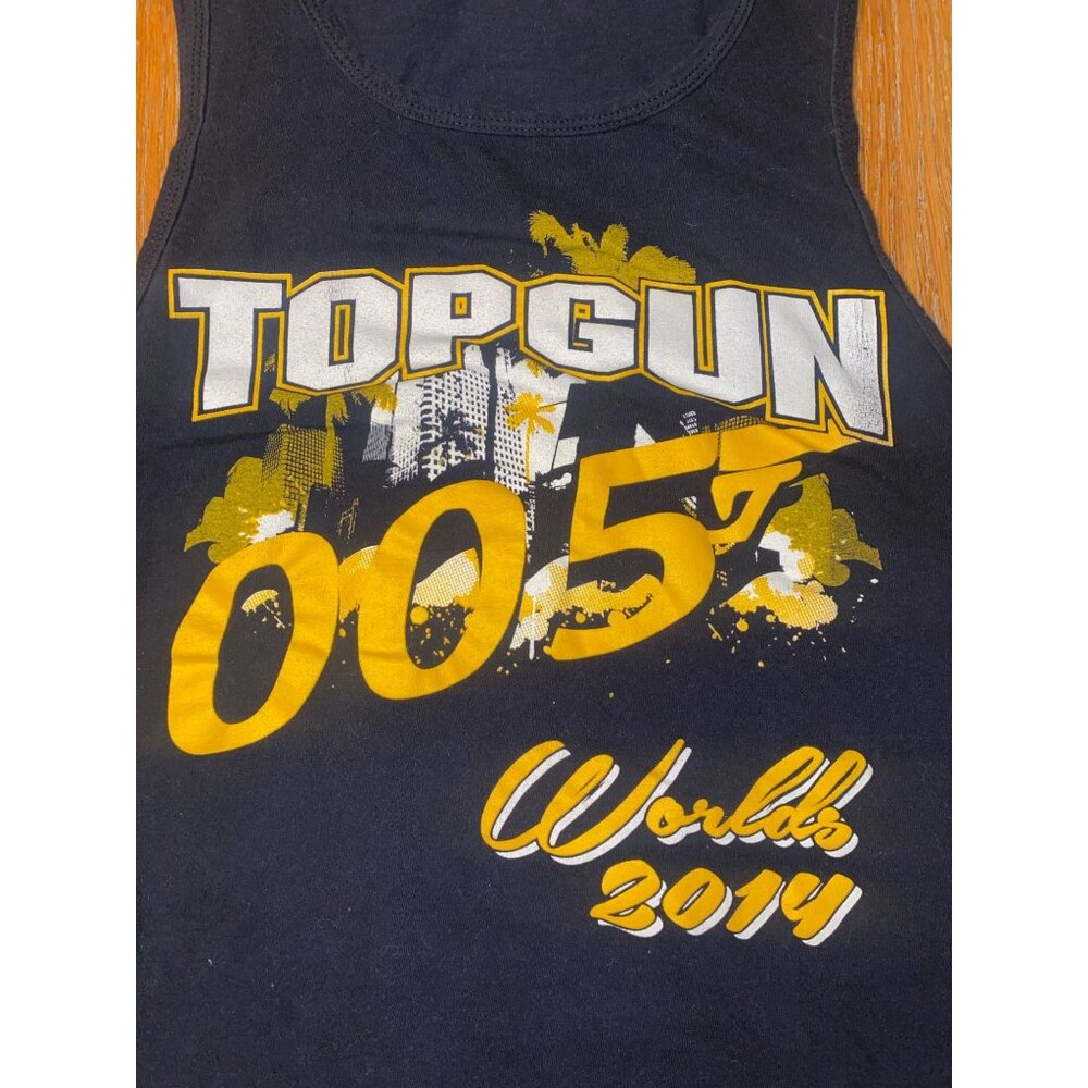 Topgun 005 Worlds 2014 Black Tank Top Mens Size Small - Picture 2 of 3